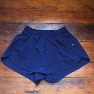 Navy lulu lemon athletic shorts